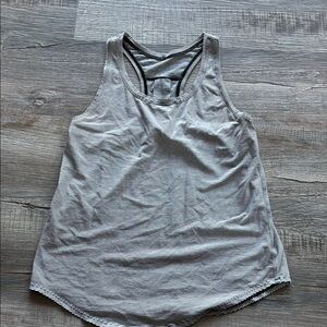 Striped Gray Women's Tank Top